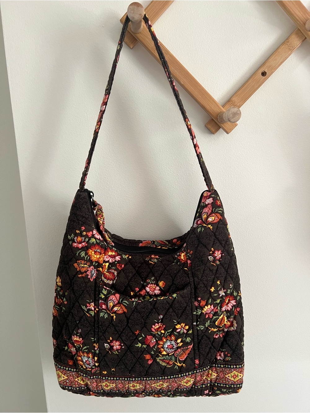 Vera Bradley Vintage Chocolat Molly Bag